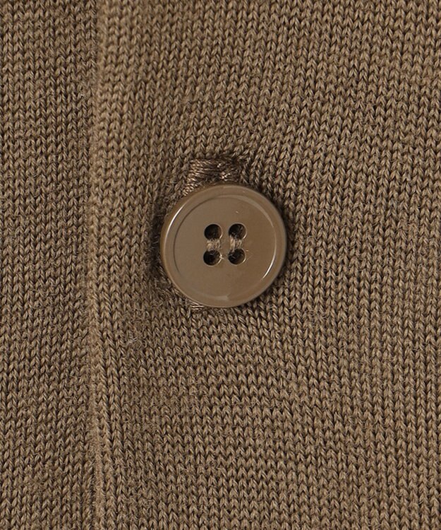 JOSEPH HOMME LIGHT MERIONS KNIT POLO LONG SLEEVE ベージュ系