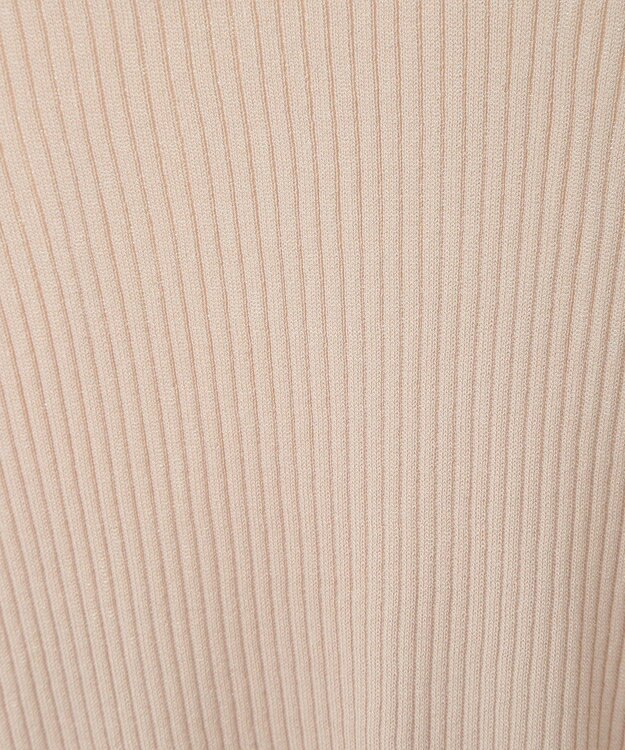 YECCA VECCA 袖口シアーリブニット Light Beige