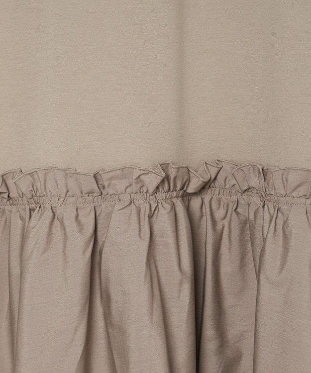 JOSEPH 【洗える】ポプリンジャージー　キャップスリーブドレス Escargot