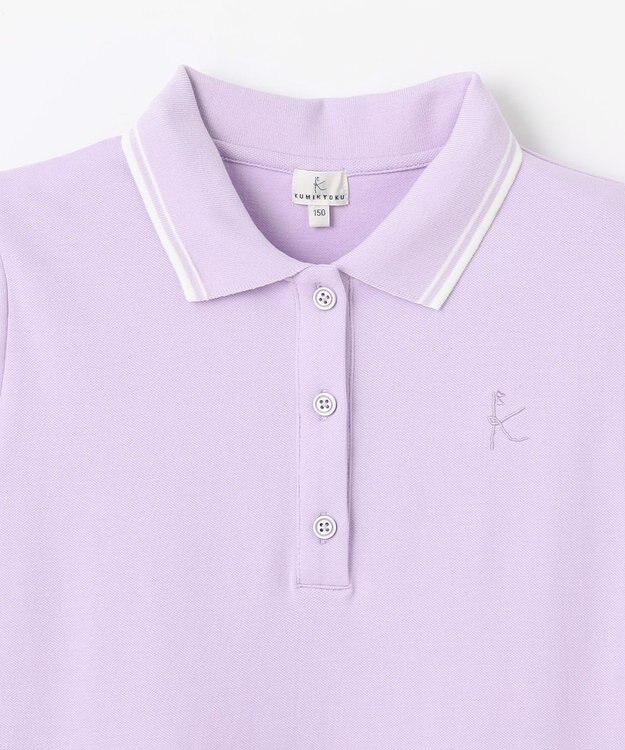 組曲 KIDS 【150-160㎝】ストレッチカノコ ワンピース ラベンダー