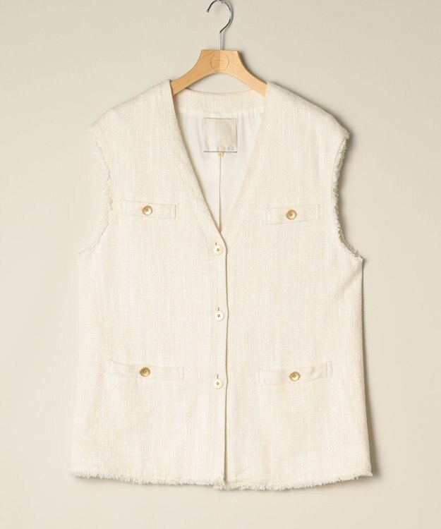 ONWARD Reuse Park 【自由区】ベスト春夏 オフホワイト