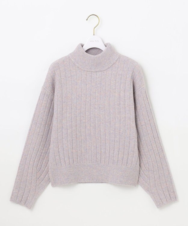 ANY SIS 【洗える】シャーベットカラー ニット ラベンダー