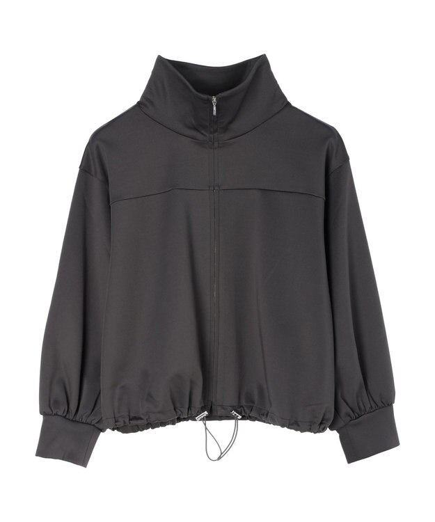 Green Parks トラックジャケット風カットカーディガン Charcoal Gray