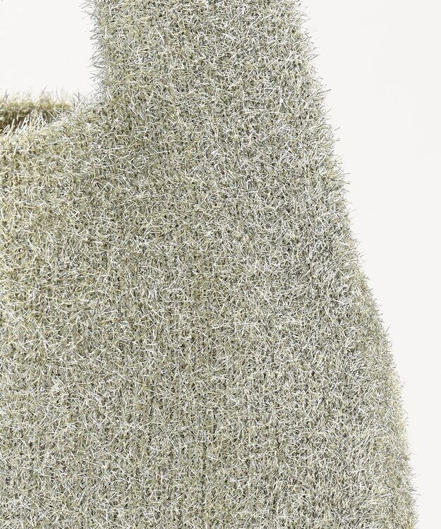 ANY SIS ラメニット バッグ ゴールド