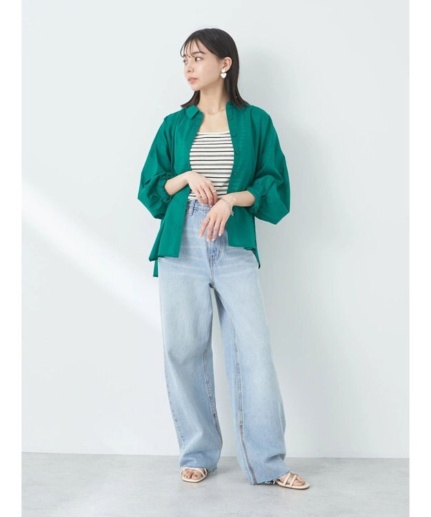 earth music&ecology クロップドキャミソール Off White