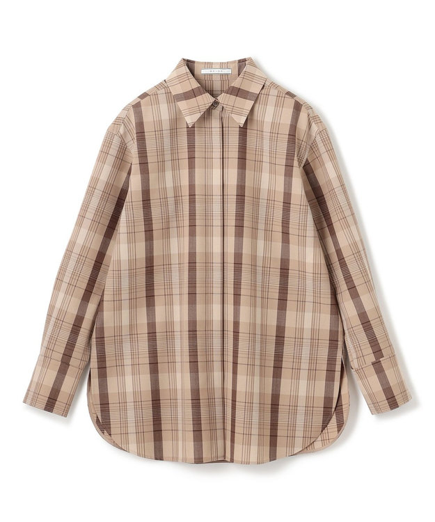 BEIGE， 【FUDGE 11月号掲載】ARUMS / チェックシャツ Beige