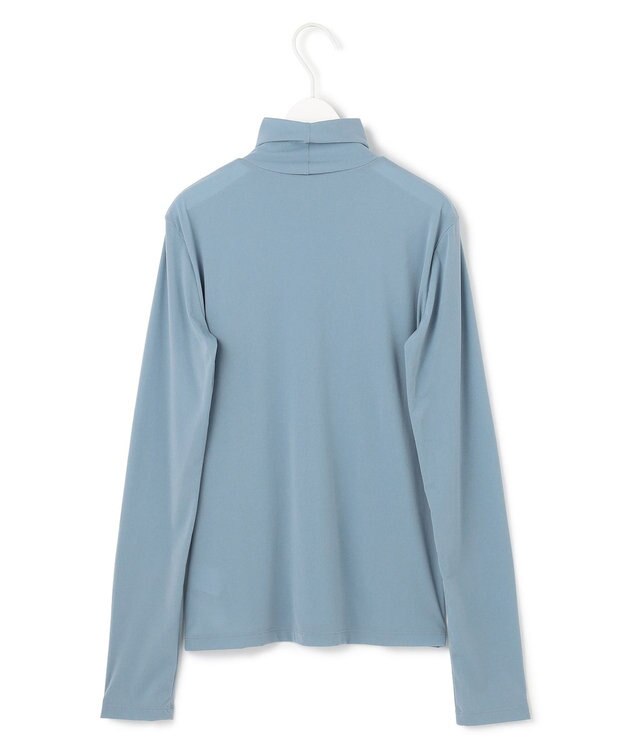ICB 【洗える】 パウダリーチュール ハイネックトップス ブルーシェイド系
