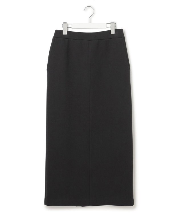 23区 S 【洗える】コンフォートダンボールジャージー スカート ブラック系