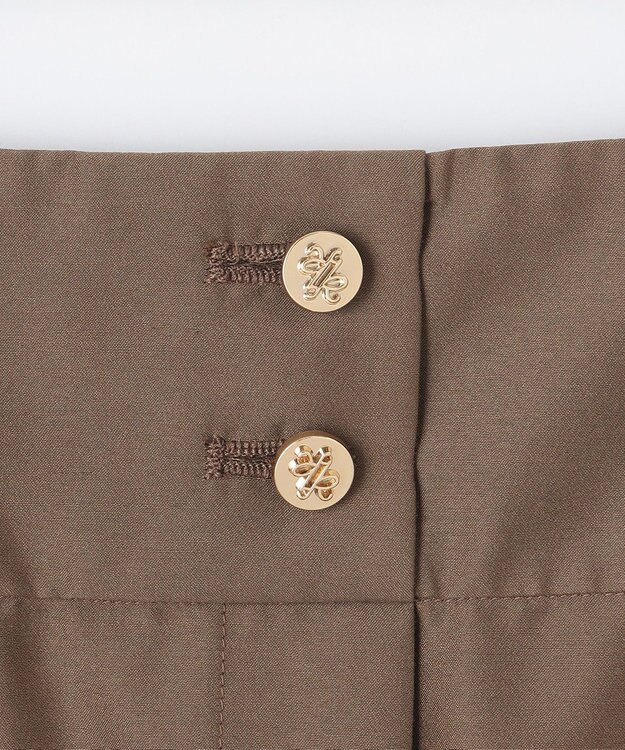 組曲 【洗える・涼感】シアーボイル スカート ダークブラウン系