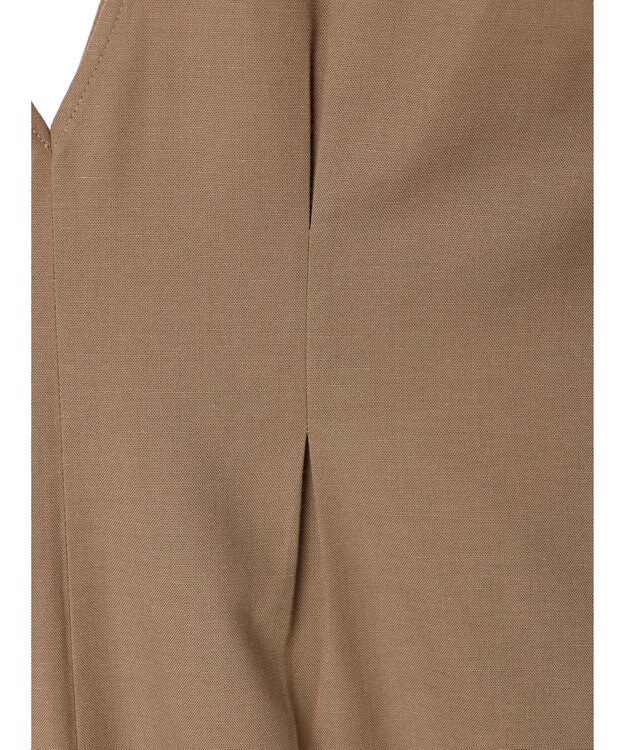 Green Parks 綿麻混サロペット Dark Beige