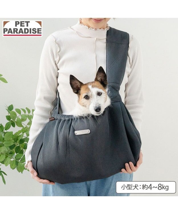 PET PARADISE ペットパラダイス メッシュ スリング キャリーバッグ 《グレー》 Ｍ 小型犬 チャコールグレー