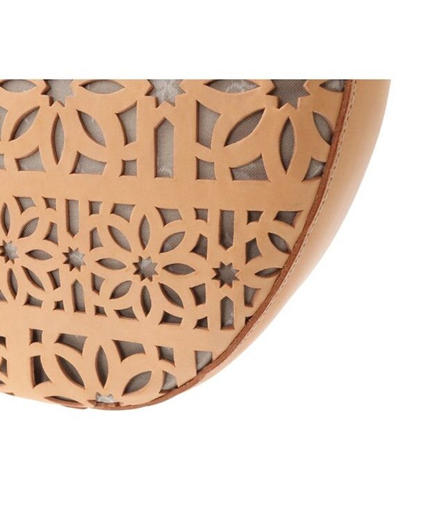 genten セイル カットワーク トートバッグ ヌメベージュ