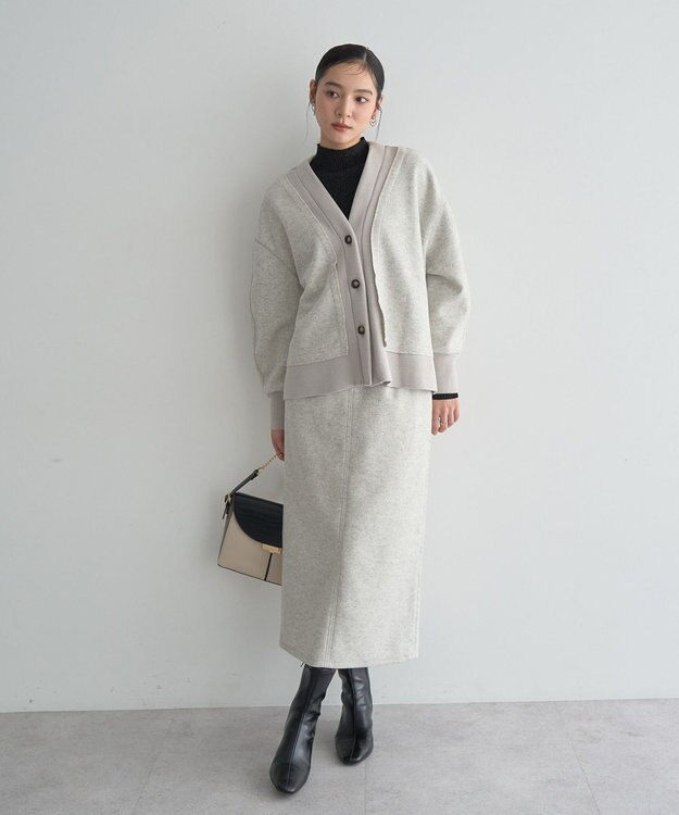 YECCA VECCA メルトンナロースカート Gray