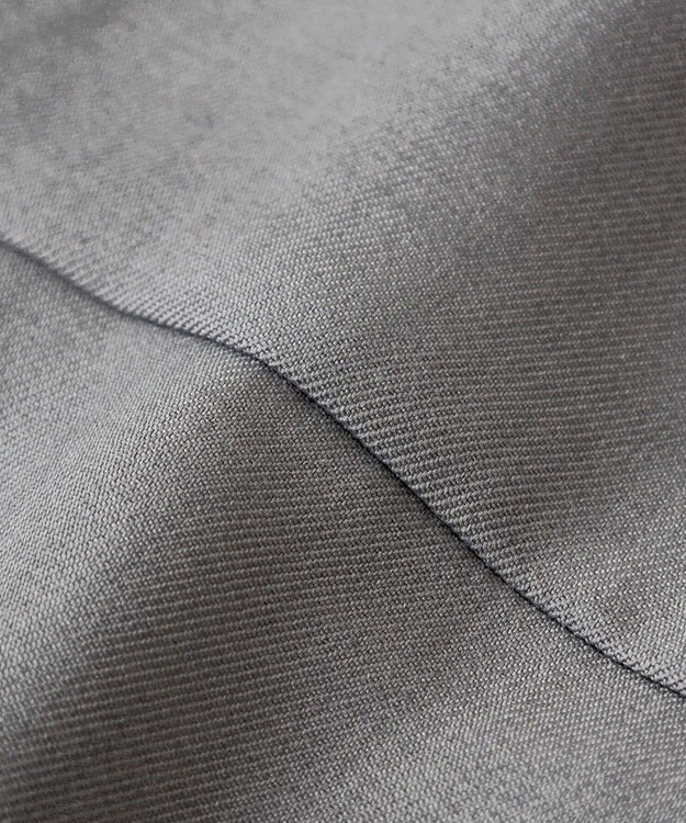 Green Parks 麻調ミディ丈ＺＩＰベスト Light Gray