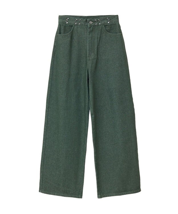 CRAFT STANDARD BOUTIQUE ホックワイドパンツ Khaki