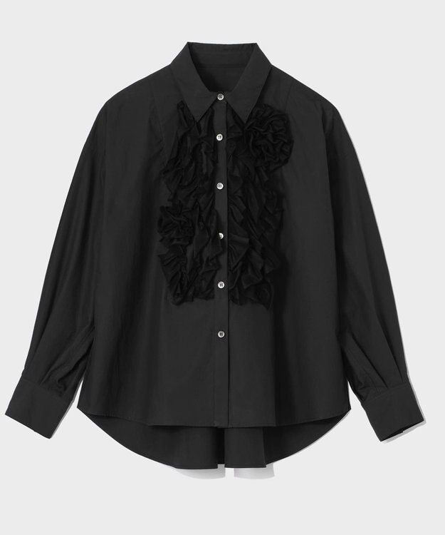 GRACE CONTINENTAL コサージュドレスシャツ ブラック