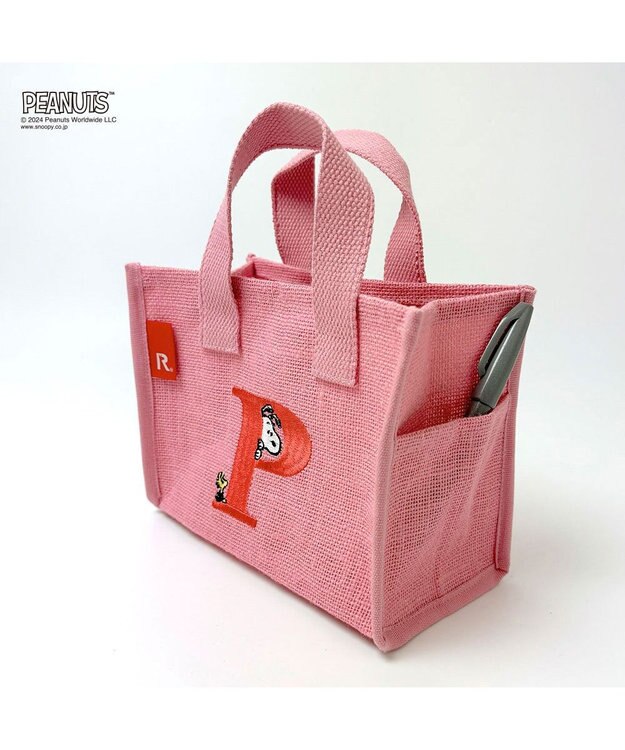 ROOTOTE 8599【スヌーピー】IP.ベビールー.ボックスジュート.ピーナッツ-9D 03：P-ピンク