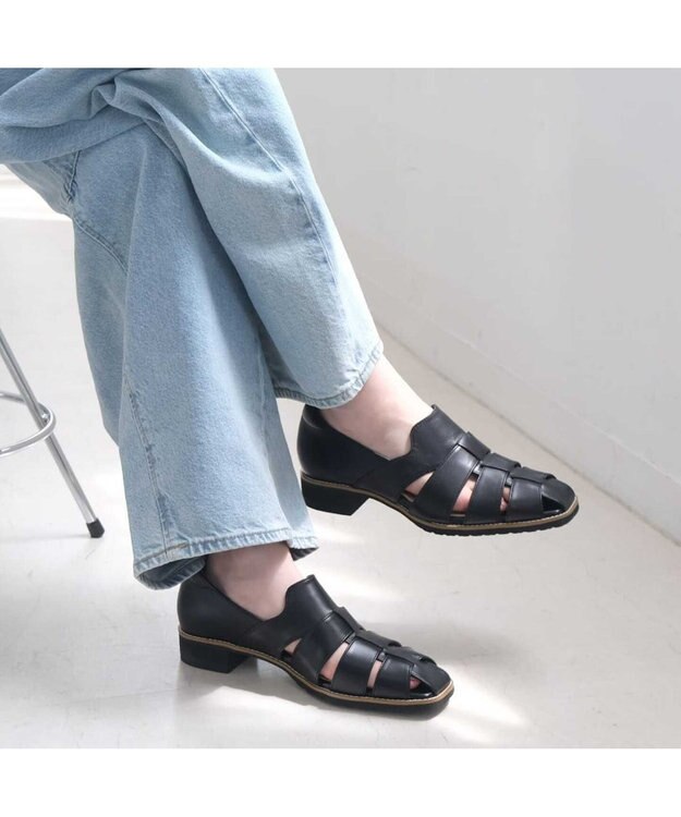 Pointer 日本製 本革 グルカパンプス ブラック