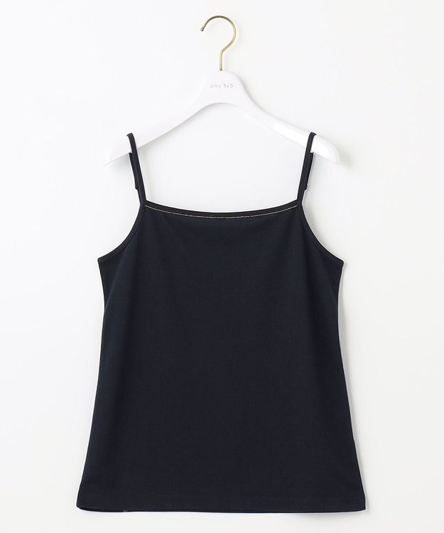ANY SIS 【吸水速乾・UVケア・接触冷感】コンフォートジャージー キャミソール ネイビー系