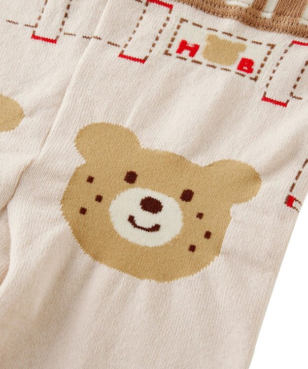 MIKI HOUSE HOT BISCUITS 【70-100cm】 8分丈スパッツ 白