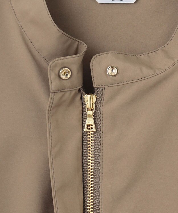 J.PRESS LADIES 【洗える・撥水】 Minotechライトタフタ ドロスト ジレ ブラウン系