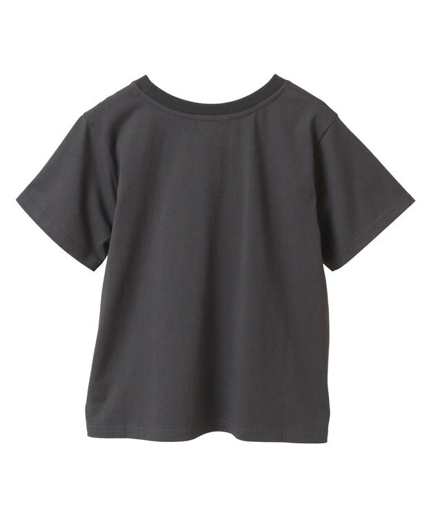 earth music&ecology アソートロマンティックグラフィックＴ Dark Gray