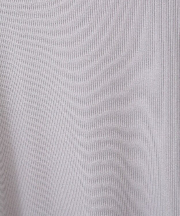 earth music&ecology リブメローショートスリーブプルオーバー Gray