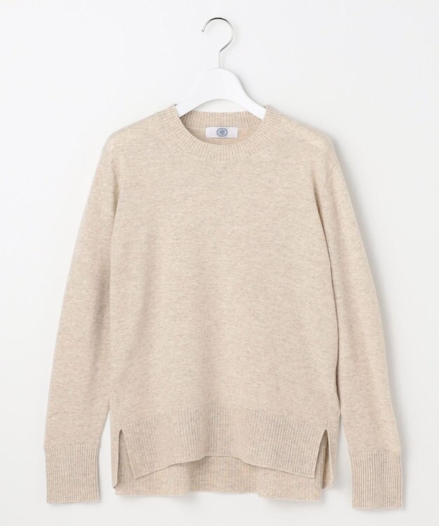 J.PRESS LADIES CASHMERE BLEND クルーネック ニット ベージュ系