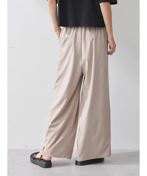 earth music&ecology ゆるてろワイドパンツ Beige