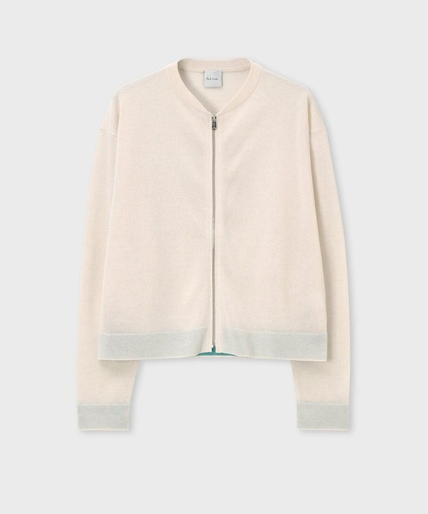 Paul Smith シアー ニット ブルゾン オフホワイト
