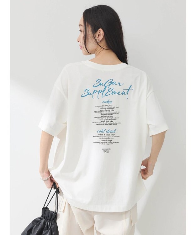 earth music&ecology Ｓｕｇａｒ　スリットＴ Off White