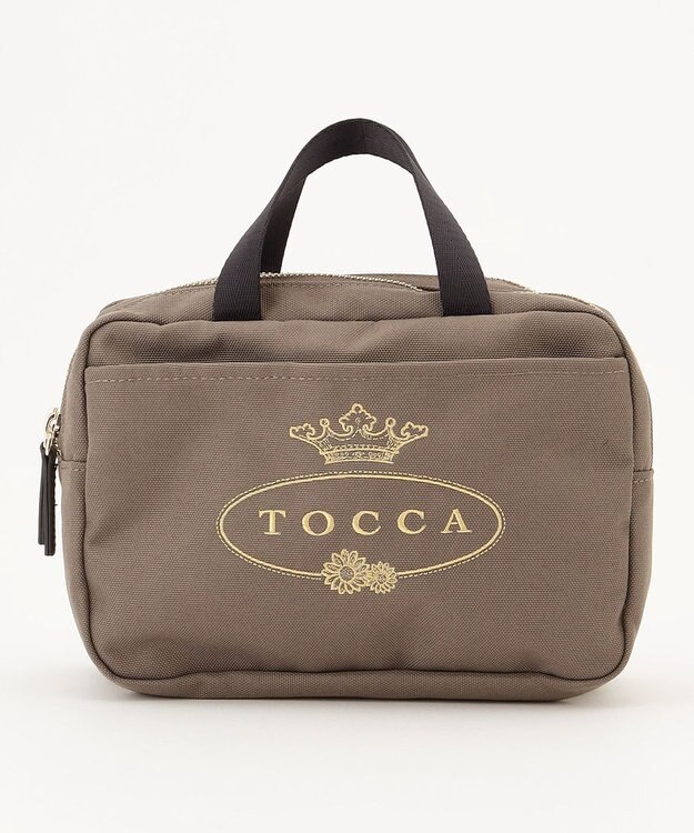 TOCCA TOCCA LOGO POUCH BAG ポーチ カーキ系