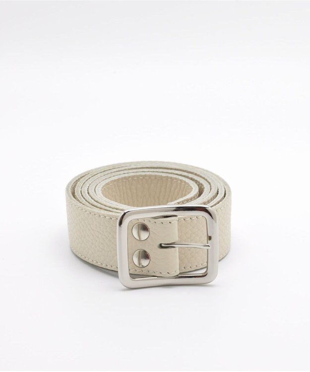 blancle シュリンクレザー 幅3cm 長さ110cm ベルト LIGHT BEIGE