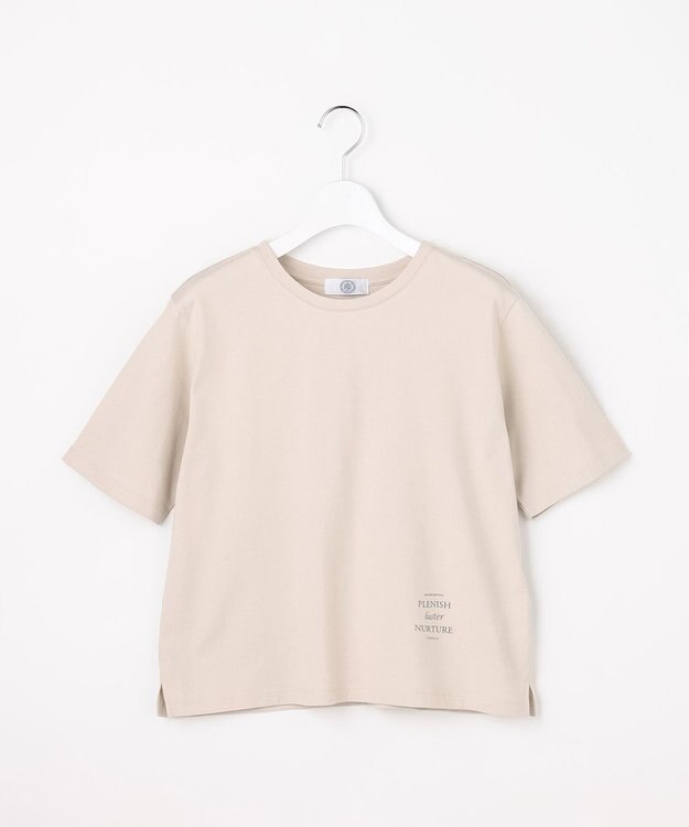 J.PRESS LADIES ロゴ Tシャツ グレージュ系