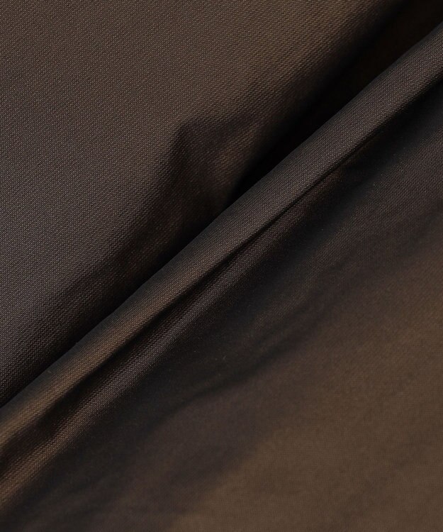 uncrave メモリータフタ フレアスカート ブラウン