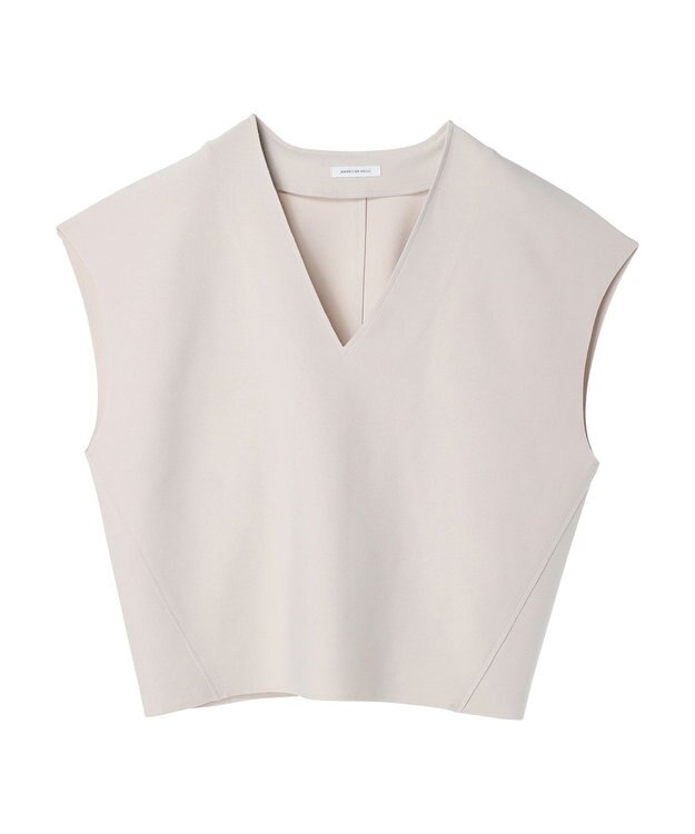 AMERICAN HOLIC クレープジョーゼットＶネックベスト Light Gray