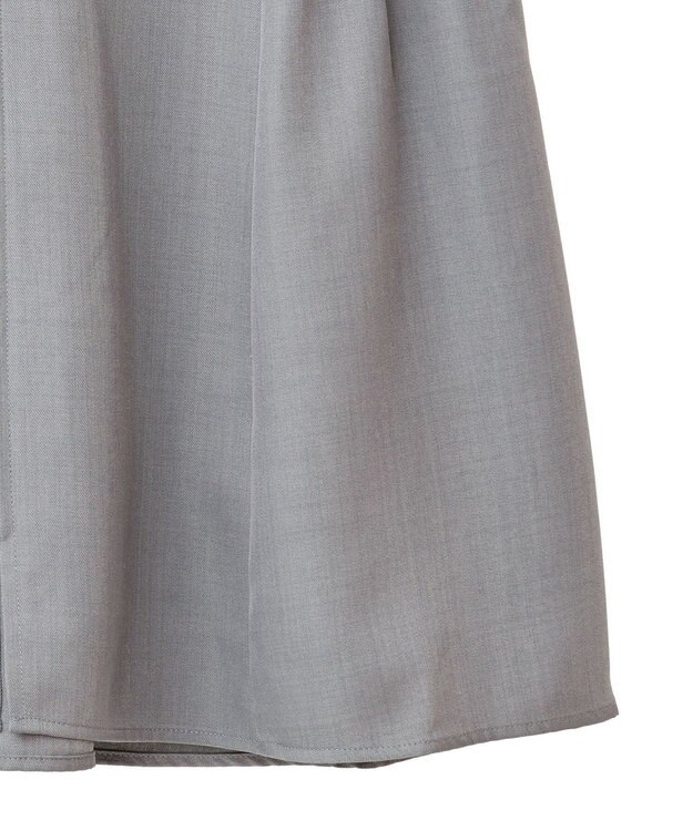 Green Parks 麻調ミディ丈ＺＩＰベスト Light Gray