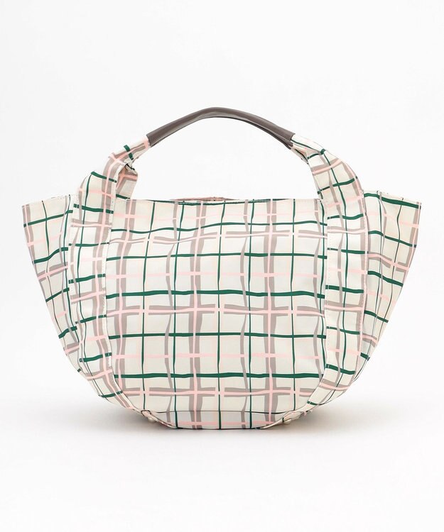 Y'SACCS 総柄プリントトートバッグ グレージュ