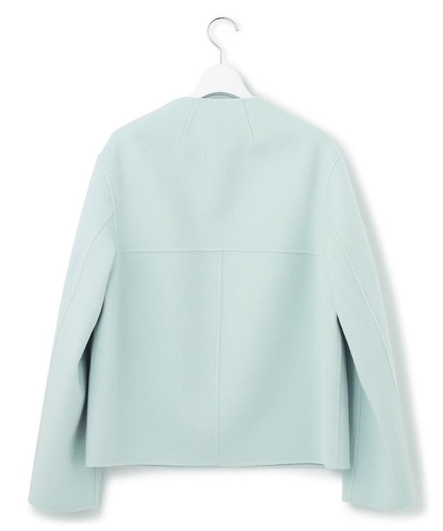 23区 ウールリバー ショート ブルゾン ライトグリーン系