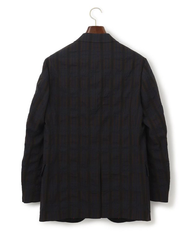 J.PRESS MEN J.PRESSアーカイヴパターン ダークチェックサッカー ジャケット ダークブラウン系4