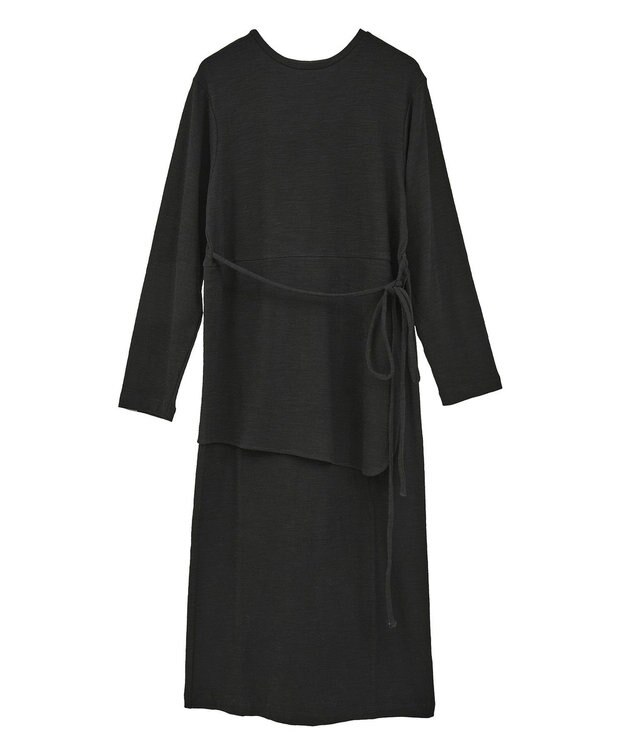 CRAFT STANDARD BOUTIQUE ラップ風デザインワンピース Black