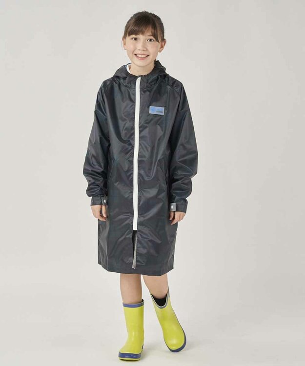 BEAMS SCHOOL レインコート ランドセル対応／収納袋付き グリーン