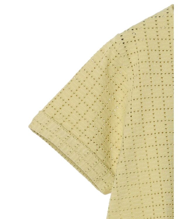 earth music&ecology ジャガードレースプルオーバー Yellow