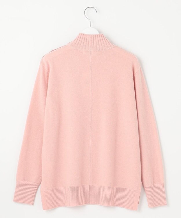 J.PRESS LADIES 【洗える】WOOL BLEND AIR ハイネック ニット ピンク系