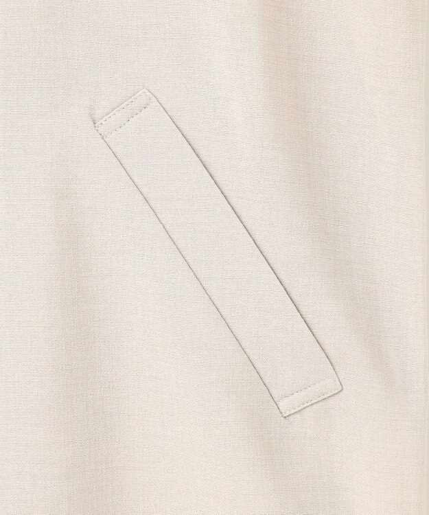 自由区 【カタログ掲載・セットアップ対応・接触冷感・UVカット・洗える】ライトリネンライクショートスリーブ ジャケット サンドベージュ