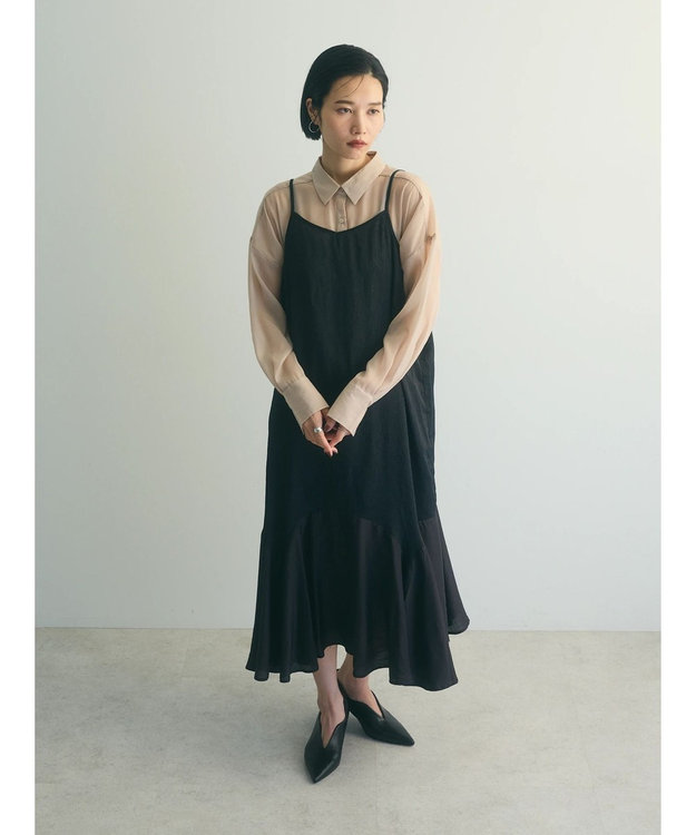 Green Parks ａ．マーメイドキャミワンピース Black