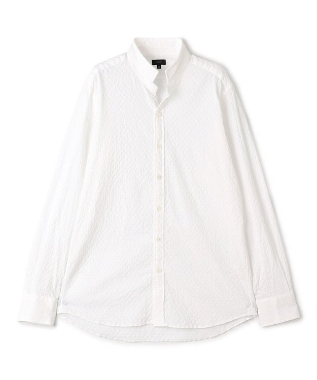 JOSEPH HOMME トライジャガードストレッチ　ウィングカラーシャツ ホワイト系