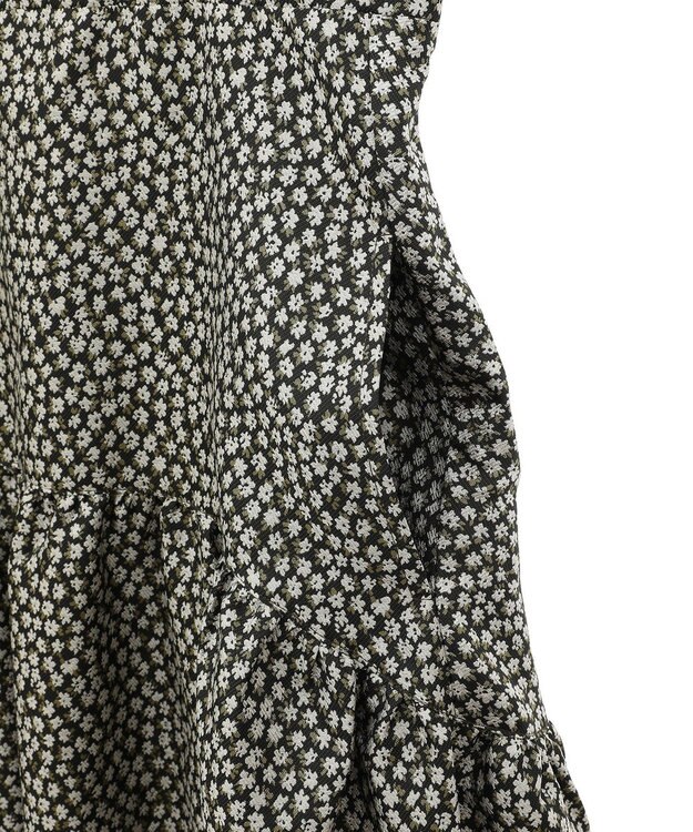 Green Parks ジャガードキャミワンピース Flower Black