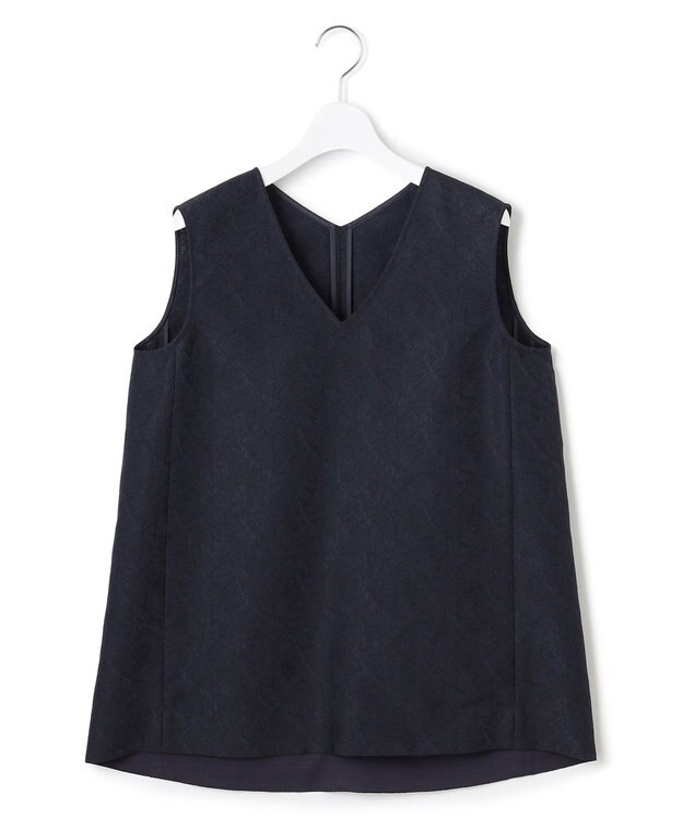 23区 【一部店舗限定/洗える】リネンライクジャカード セットアップ ネイビー系