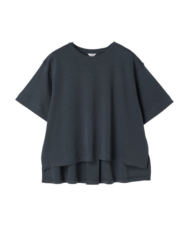 AMERICAN HOLIC 抗菌防臭＋接触冷感クルーネックカットプルオーバー Charcoal Gray